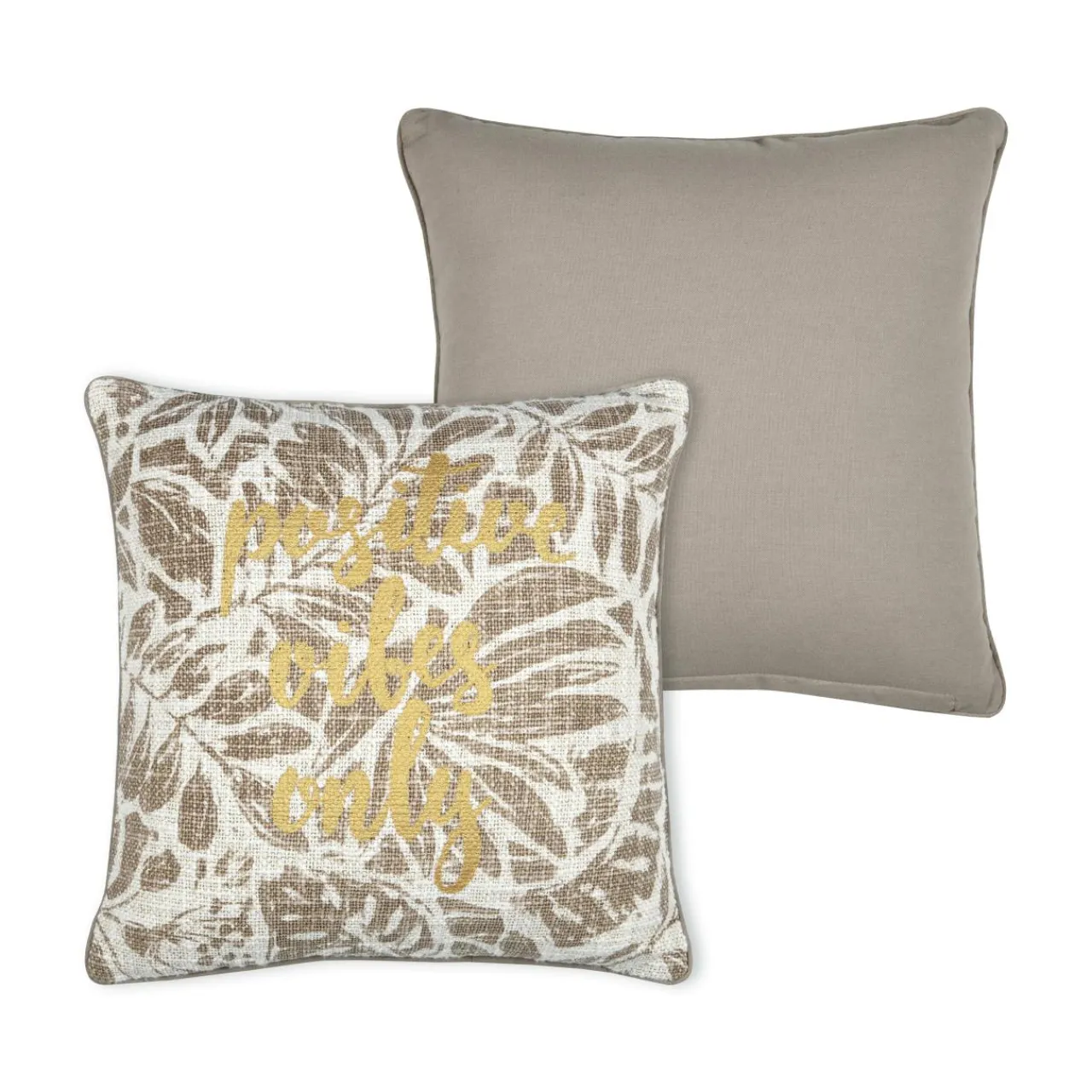 STOF Coussin carré coton (40 x 40 cm) Hemera Taupe Clearance