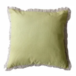 ENJOY HOME Coussin carré coton (40 x 40 cm) Herbier uni Vert tilleul Best