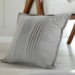 STOF Coussin carré coton (50 x 50 cm) Joséphine Gris clair Sale