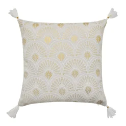 douceur d'intu017drieur Coussin carré coton (45 x 45 cm) Layoa Or Sale