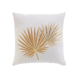 douceur d'intu017drieur Coussin carré coton (40 x 40 cm) Lotus Jaune ocre Outlet