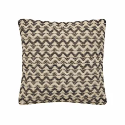 douceur d'intu017drieur Coussin carré coton (40 x 40 cm) Loumeo Noir Outlet