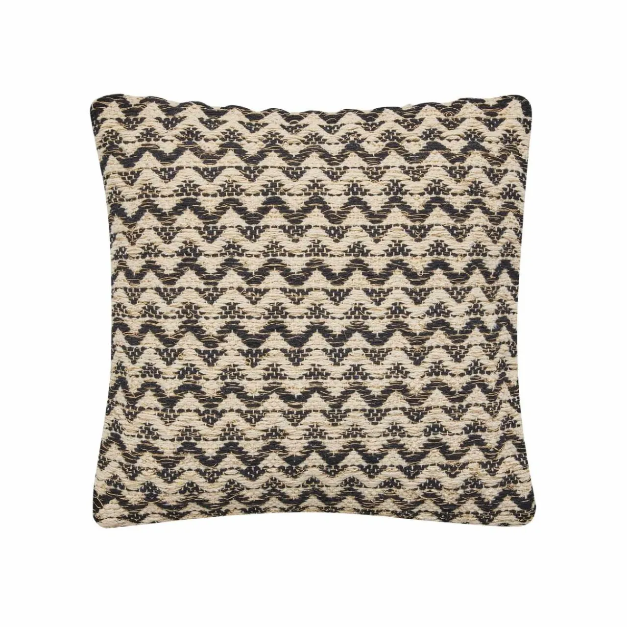 douceur d'intu017drieur Coussin carré coton (40 x 40 cm) Loumeo Noir Outlet