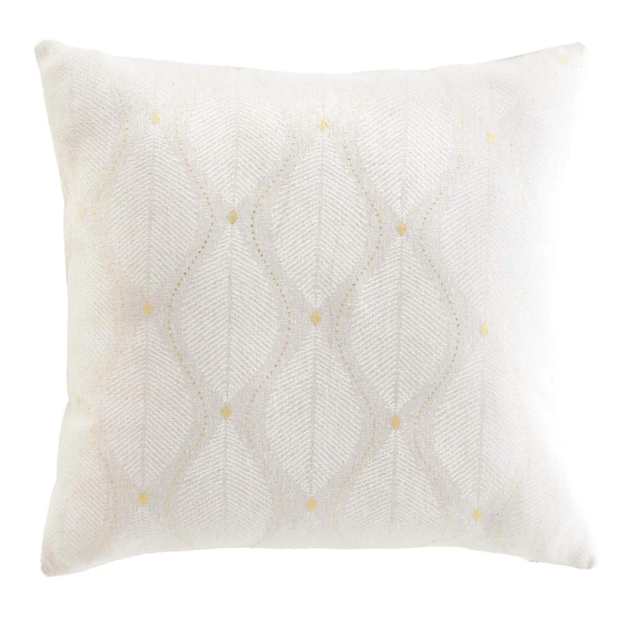 douceur d'intu017drieur Coussin carré coton (45 x 45 cm) Maho Blanc Best