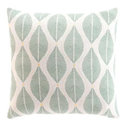 douceur d'intu017drieur Coussin carré coton (45 x 45 cm) Maho sauge Vert Sale