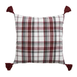 EMINZA Coussin carré coton (40 x 40 cm) Megeve Rouge Clearance