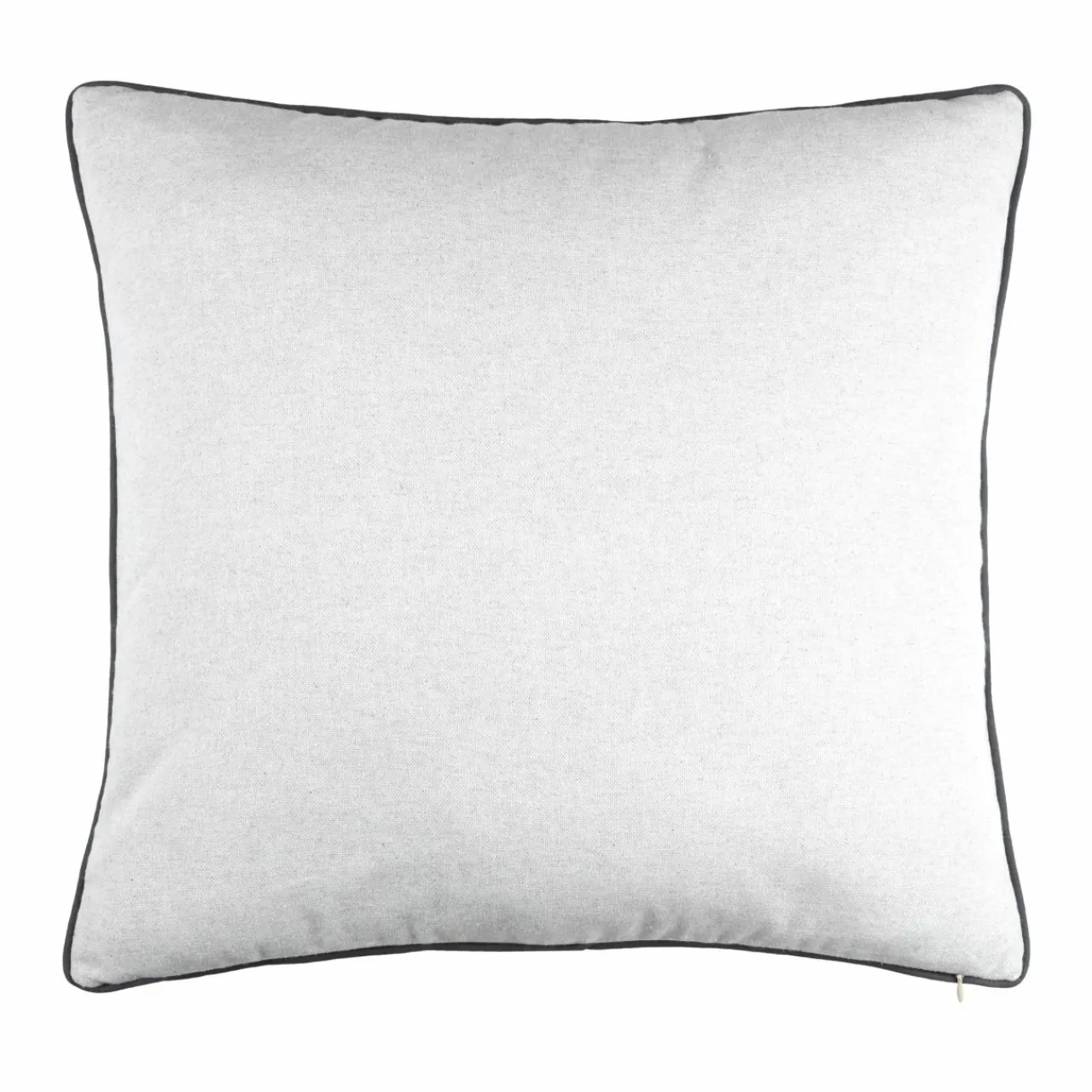 LOVELY CASA Coussin carré coton (50 x 50 cm) Meribel Gris