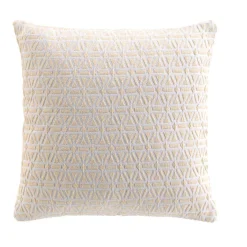douceur d'intu017drieur Coussin carré coton (45 x 45 cm) Milano Ecru