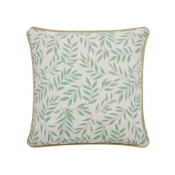 douceur d'intu017drieur Coussin carré coton (45 x 45 cm) Naya Vert sauge Hot