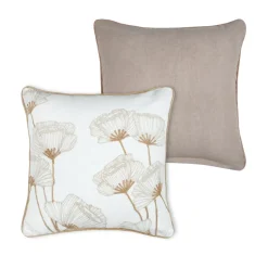 STOF Coussin carré coton (45 x 45 cm) Oriana Ecru Clearance