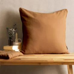 EMINZA Coussin carré coton (60 x 60 cm) Pixel Camel Discount
