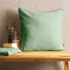 EMINZA Coussin carré coton (60 x 60 cm) Pixel Vert menthe Best