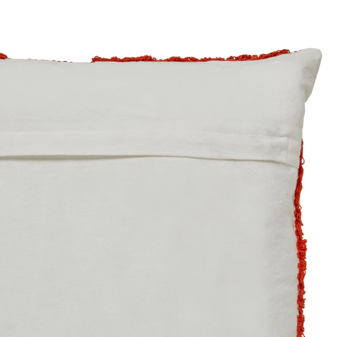 Atmosphera, cru017dateur d'intu017drieur Coussin carré coton (50 x 50 cm) Poppy Orange Sale