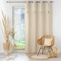 douceur d'intu017drieur Coussin carré coton (40 x 40 cm) Rafina Beige Hot