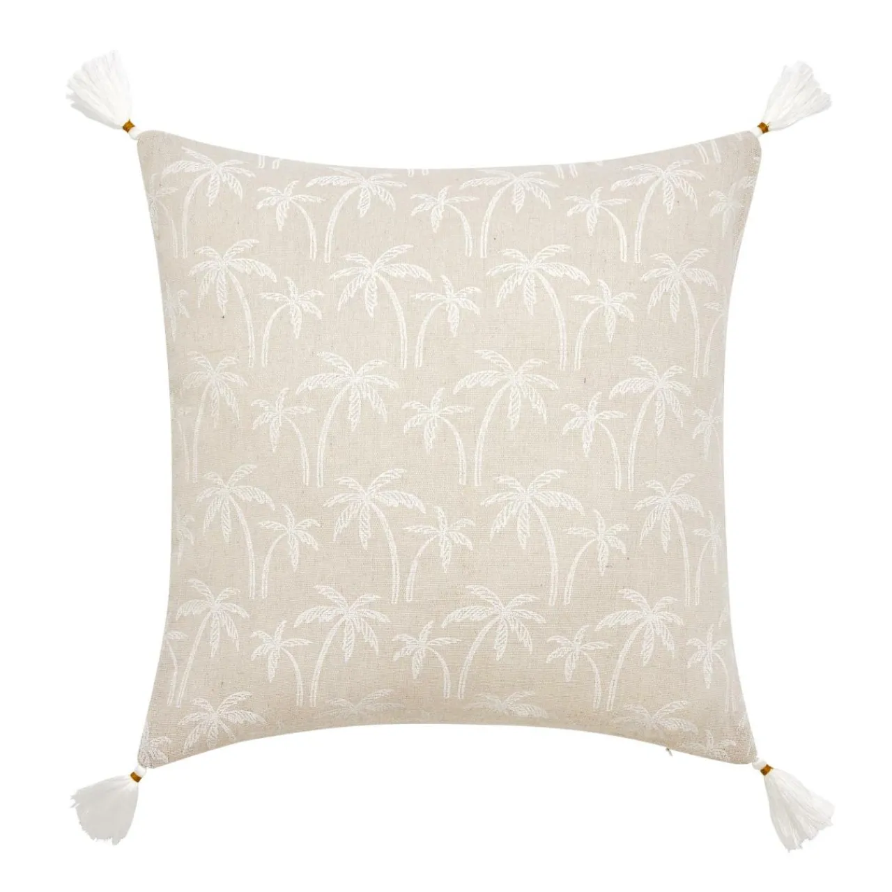 douceur d'intu017drieur Coussin carré coton (45 x 45 cm) Saharis Beige Online