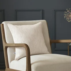 L'EFFET PAPILLON Coussin carré coton (45 x 45 cm) Sixtine Beige Discount