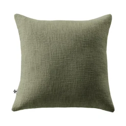 L'EFFET PAPILLON Coussin carré coton (45 x 45 cm) Sixtine Vert romarin Hot