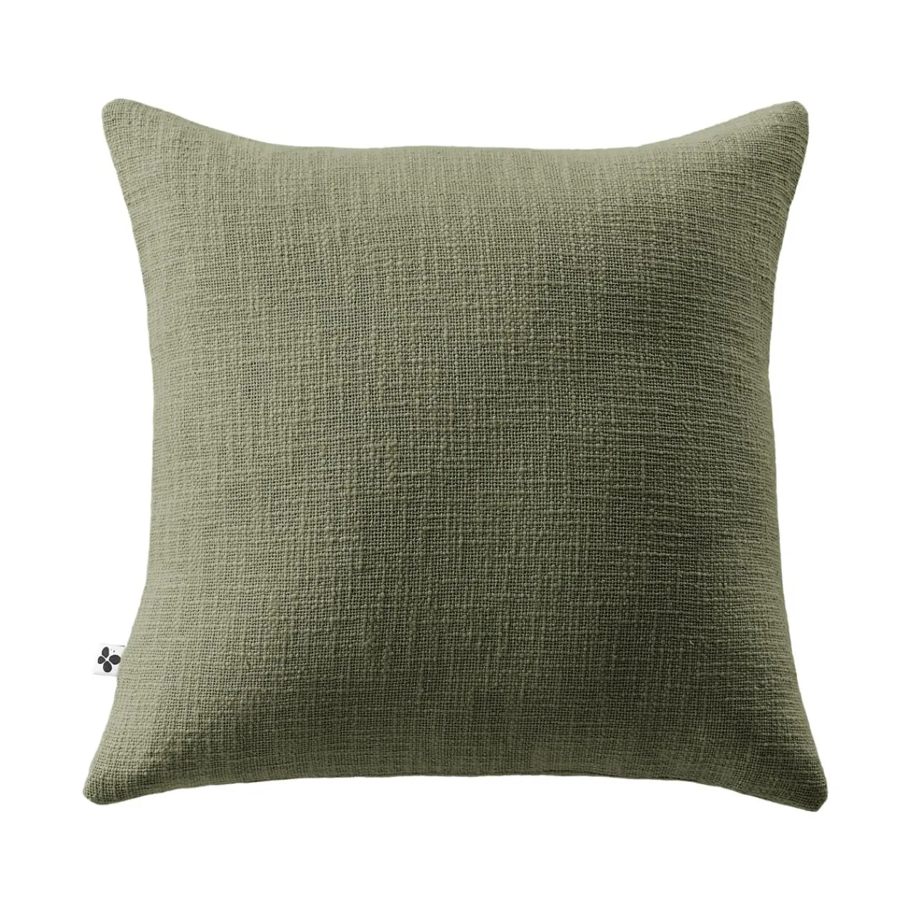 L'EFFET PAPILLON Coussin carré coton (45 x 45 cm) Sixtine Vert romarin Hot