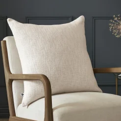 L'EFFET PAPILLON Coussin carré coton (60 x 60 cm) Sixtine Beige Outlet