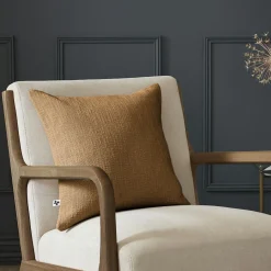 L'EFFET PAPILLON Coussin carré coton (45 x 45 cm) Sixtine Camel Outlet