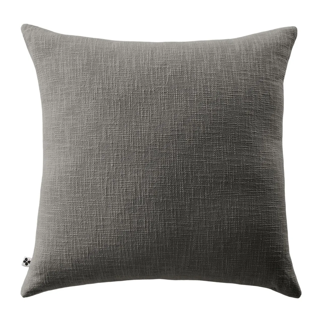 L'EFFET PAPILLON Coussin carré coton (60 x 60 cm) Sixtine Gris ardoise Gris foncé Outlet