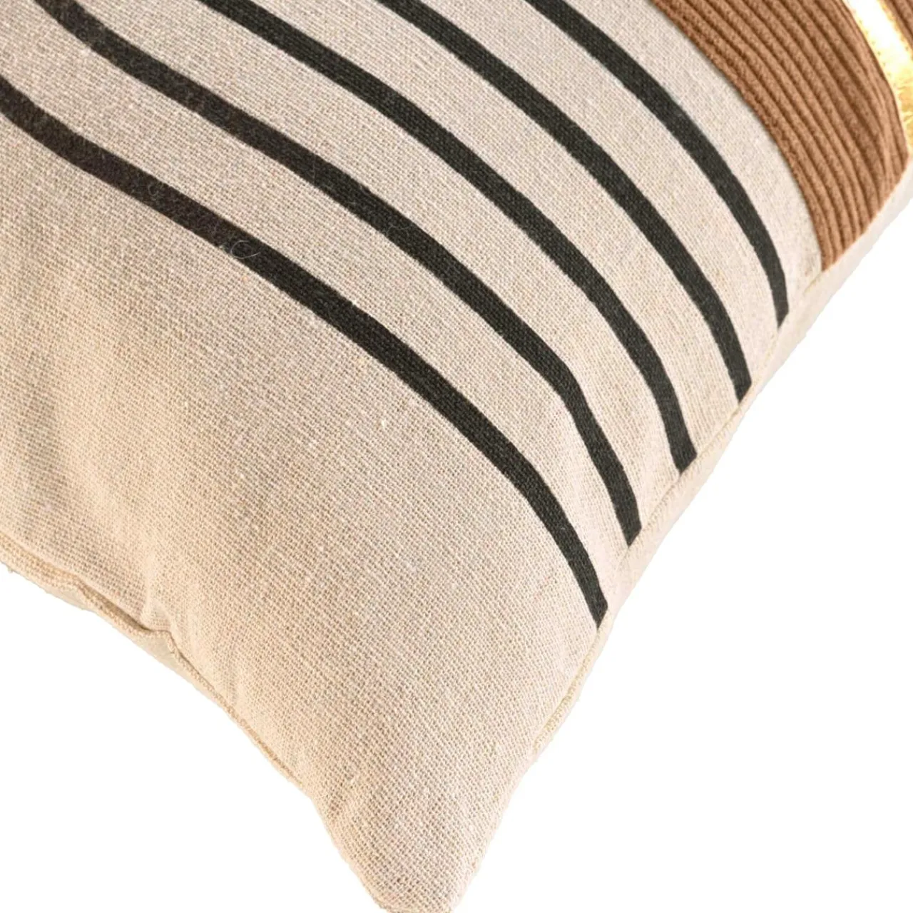 douceur d'intu017drieur Coussin carré coton (45 x 45 cm) Spyro Ecru Hot