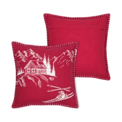 STOF Coussin Carré Coton (45 x 45 cm) Villard Rouge Online
