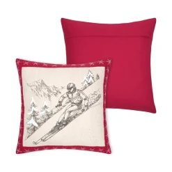 STOF Coussin carré coton (45 x 45 cm) Villard Gris Sale