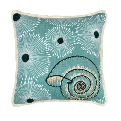 STOF Coussin carré en coton (45 x 45 cm) Barbade Vert céladon Outlet