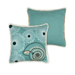 STOF Coussin carré en coton (45 x 45 cm) Barbade Vert céladon Outlet