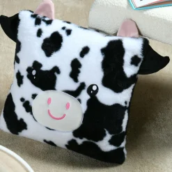 STOF Coussin carré enfant (40 x 40 cm) Zamis Vache Noir New