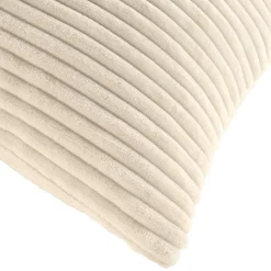douceur d'intu017drieur Coussin carré en flanelle relief (45 x 45 cm) Nils Ecru Hot