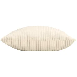 douceur d'intu017drieur Coussin carré en flanelle relief (45 x 45 cm) Nils Ecru Hot