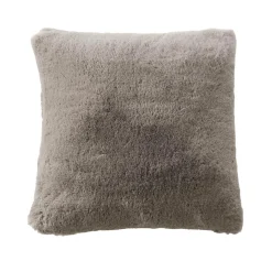 EMINZA Coussin carré fausse fourrure (45 x 45 cm) Finn Taupe Hot