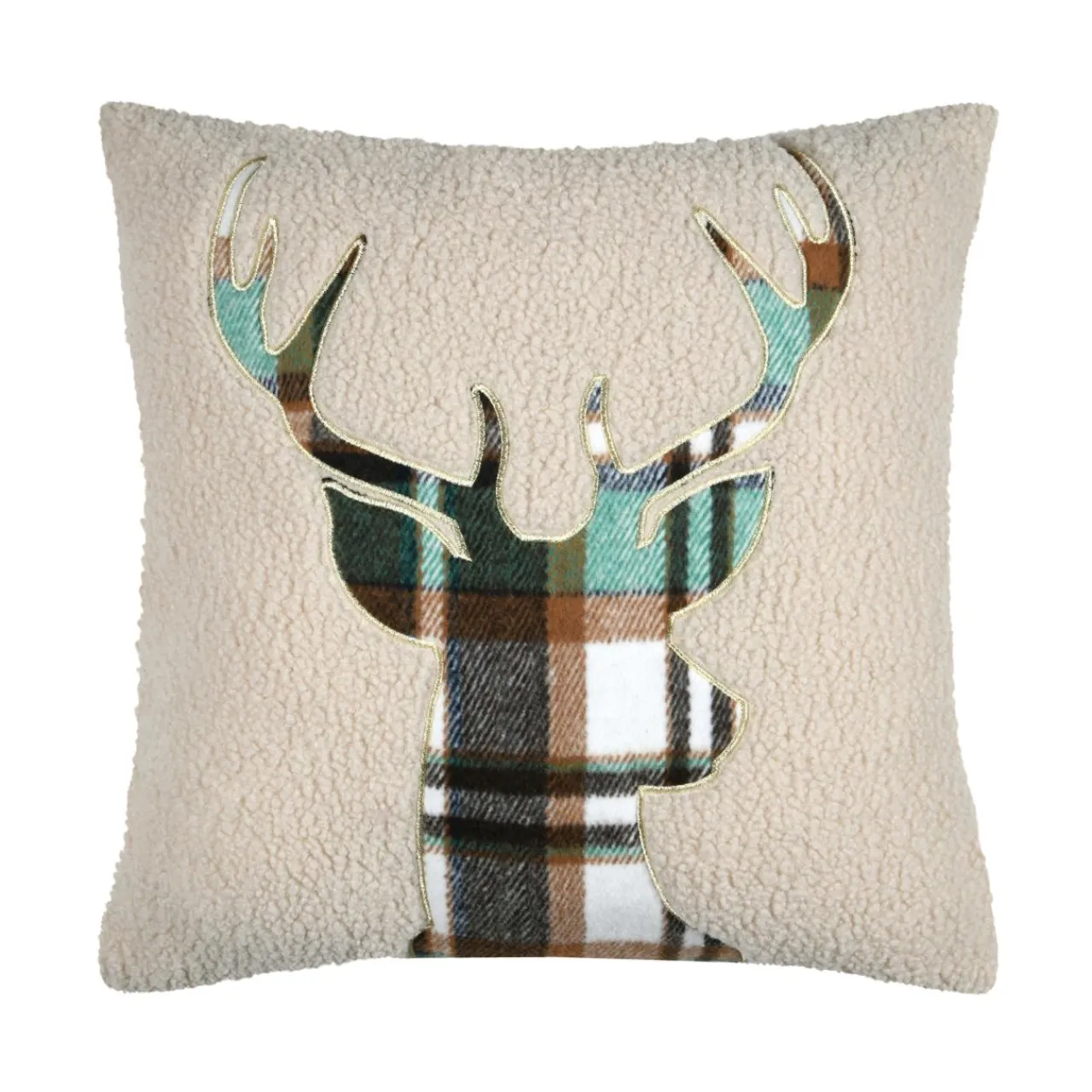 STOF Coussin carré fausse fourrure (45 x 45 cm) Wildforest Vert Outlet