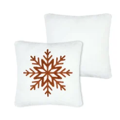 STOF Coussin carré fausse fourrure (45 x 45 cm) Wildforest Marron New