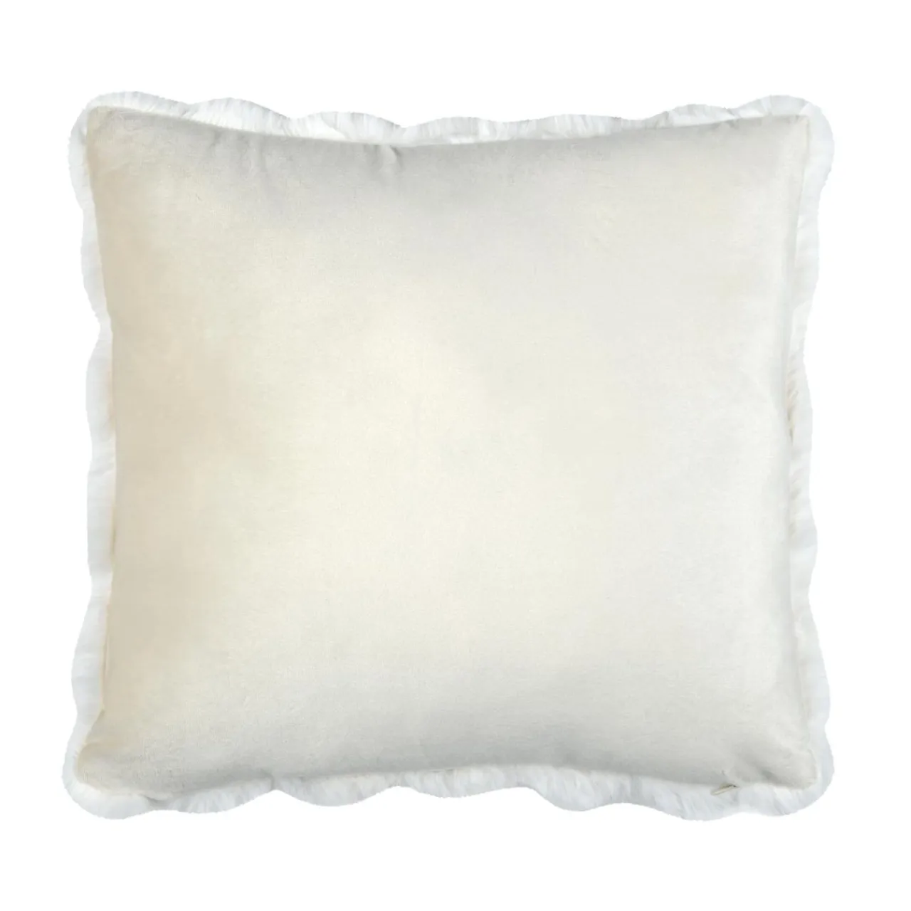 STOF Coussin carré fausse fourrure (45 x 45 cm) Nebraska Ecru New