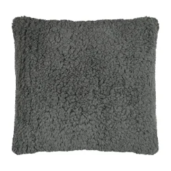 STOF Coussin carré fausse fourrure (50 x 50 cm) Dudley souris Gris