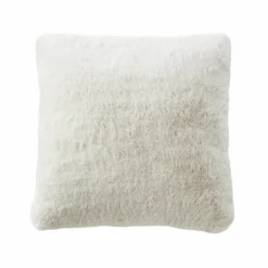 EMINZA Coussin carré fausse fourrure (45 x 45 cm) Finn Blanc New