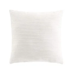 douceur d'intu017drieur Coussin carré flanelle relief (45 x 45 cm) Nils Blanc Online
