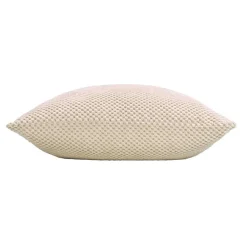douceur d'intu017drieur Coussin carré flanelle relief (45 x 45 cm) Java Ecru Best