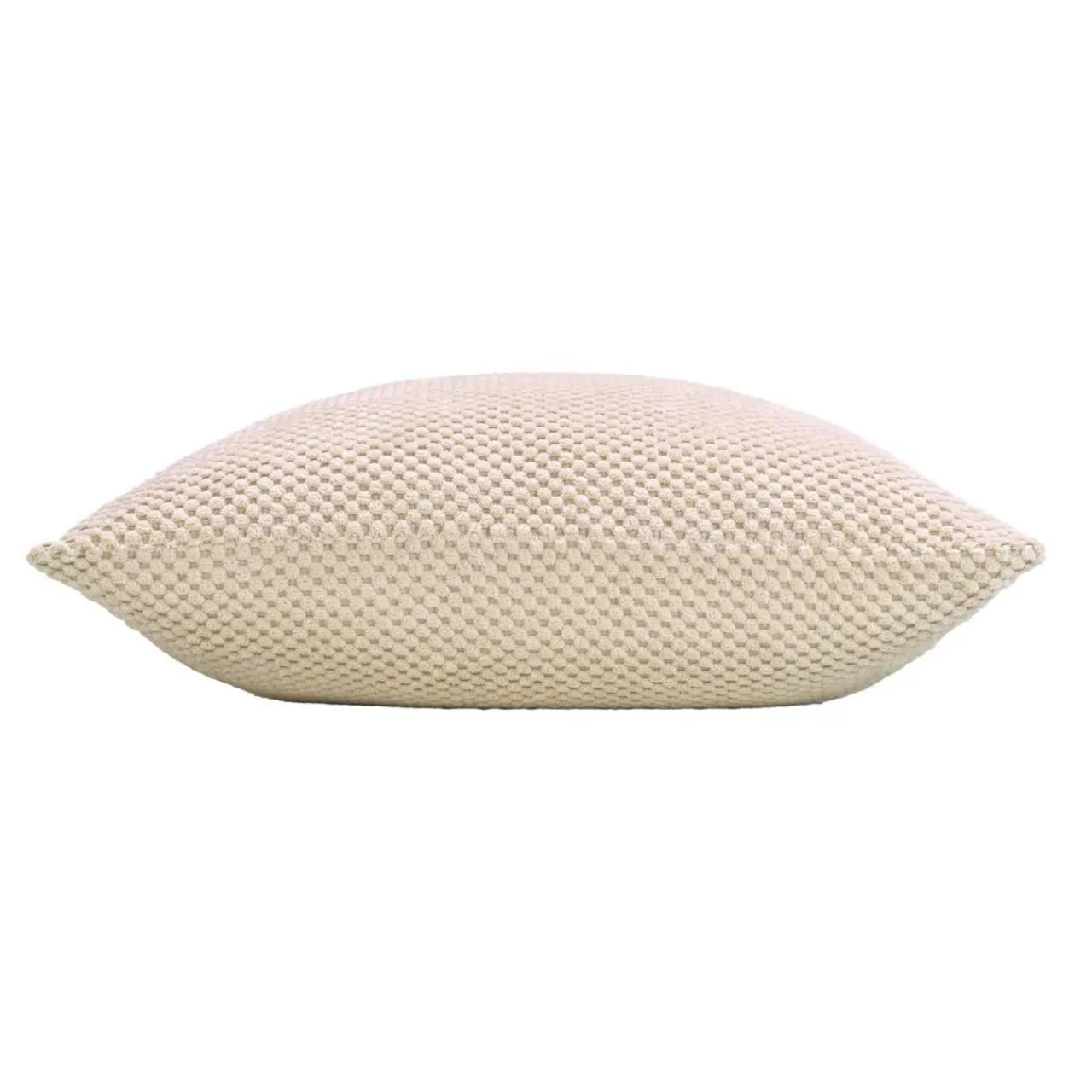 douceur d'intu017drieur Coussin carré flanelle relief (45 x 45 cm) Java Ecru Best