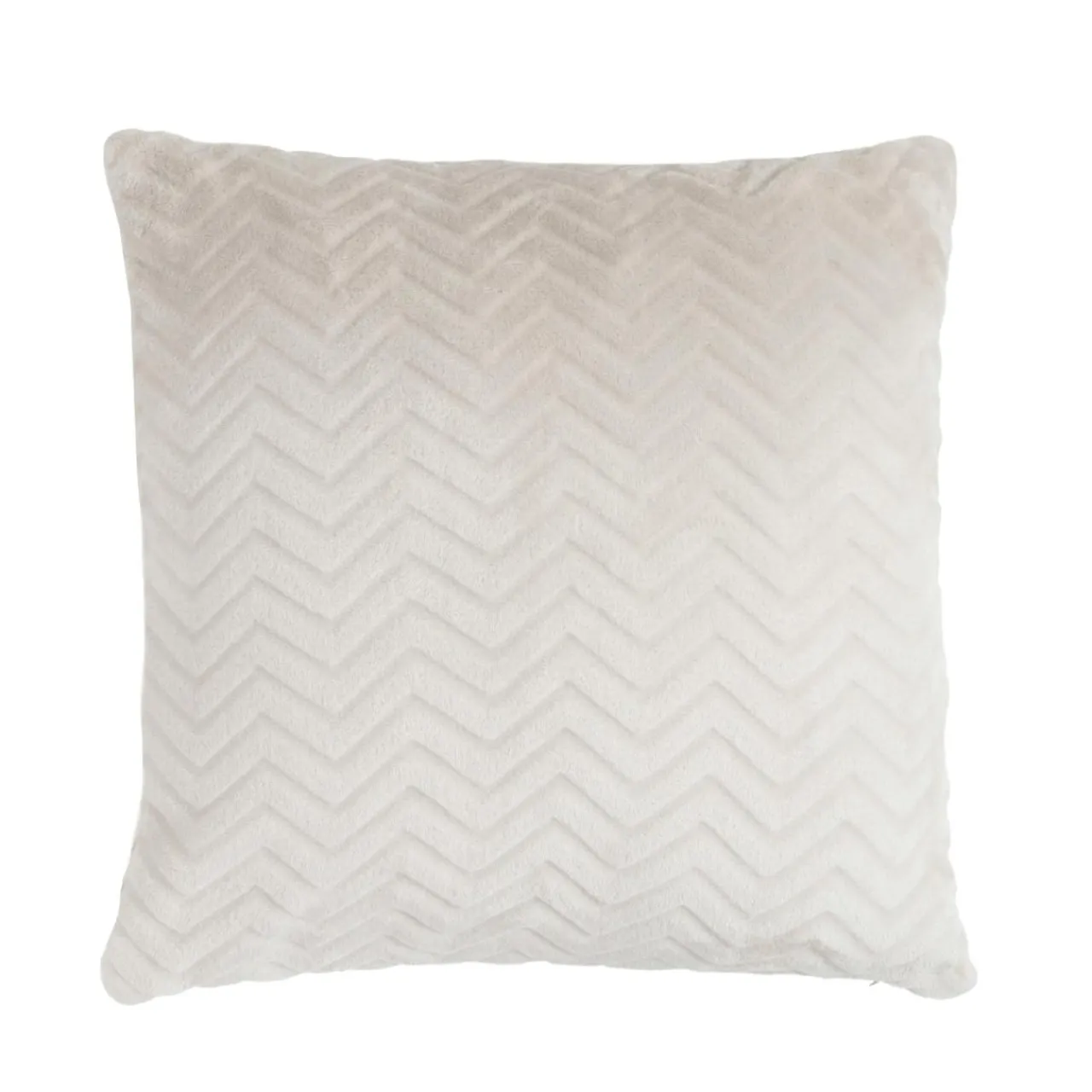 EMINZA Coussin carré flanelle (45 x 45 cm) Zag Beige Sale