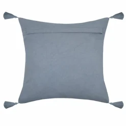 LOVELY CASA Coussin carré gaze de coton (40 cm) Sunda indigo Bleu