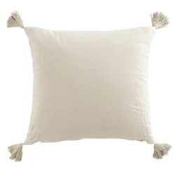 EMINZA Coussin carré gaze de coton (40 x 40 cm) Gaïa pampa Beige Hot