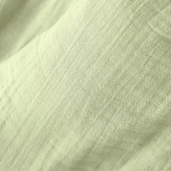 EMINZA Coussin carré gaze de coton (40 x 40 cm) Gaïa Vert tilleul Discount