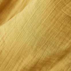 EMINZA Coussin carré gaze de coton (40 x 40 cm) Gaïa Jaune safran Discount