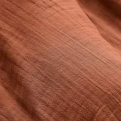 EMINZA Coussin carré gaze de coton (60 x 60 cm) Gaïa Terracotta Sale
