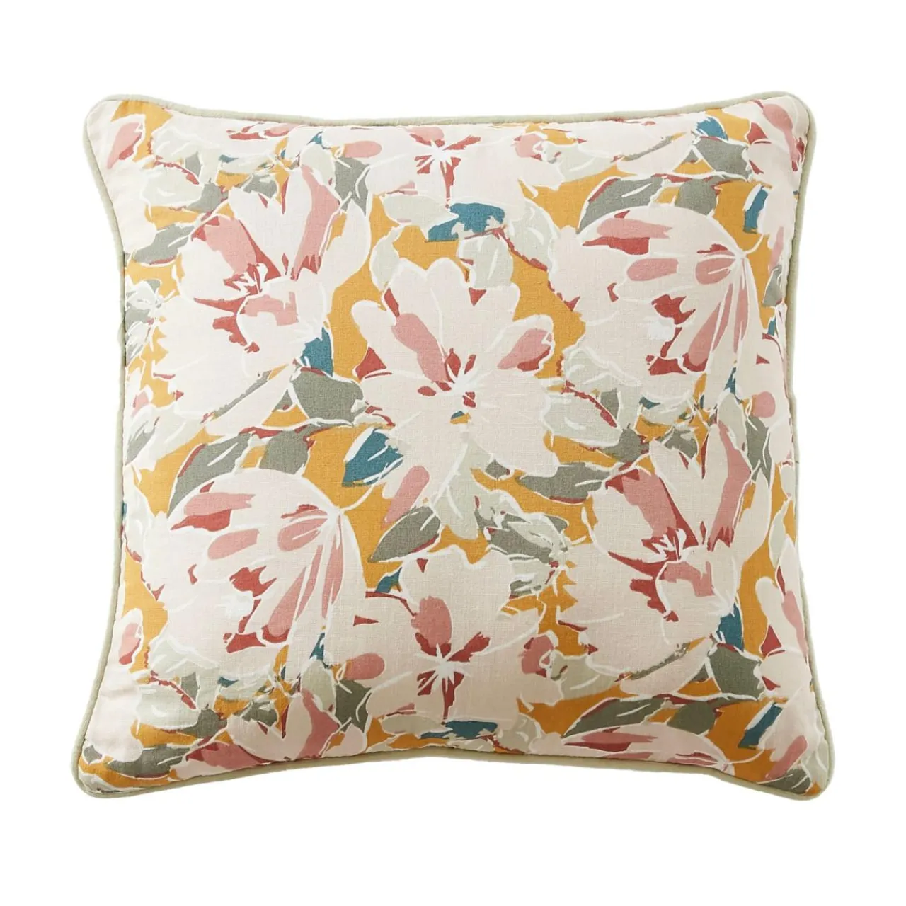 EMINZA Coussin carré gaze de coton (45 x 45 cm) April Multicolore Sale