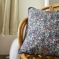 EMINZA Coussin carré gaze de coton (45 x 45 cm) Elya Violet Clearance